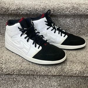 Rare Nike Air Jordan 1 Retro 99 Bred Sneakers white/black Men's Size 12.5